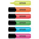 Office Products Textmarker varf lat 2-5mm, Office Products - 6 culori/set