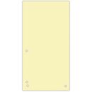 DONAU Separatoare carton pentru biblioraft, 190 g/mp, 105 x 235mm, 100/set, DONAU Duo - galben