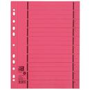 OXFORD Separatoare carton manila, 250g/mp, 300 x 240mm, 100/set, OXFORD - rosu