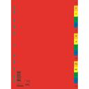 DONAU Index plastic color, alfabetic A-Z, extra wide, A4+, 120 microni, DONAU