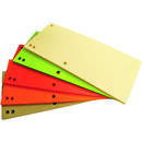 Office Products Separatoare carton pentru biblioraft, 180 g/mp, 105 x 235 mm, 100/set, Office Products Duo -asortate