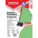 Office Products Coperta plastic PVC, 200 microni, A4, 100/top Office Products - verde transparent