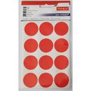 Tanex Etichete autoadezive color, D32 mm, 60 buc/set, TANEX - rosu