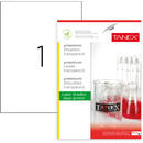 Tanex Etichete transparente autoadezive, 1/A4, 210 x 297mm, 25 coli/top, TANEX - colturi drepte