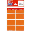 Tanex Etichete color autoadezive, 8/A4, 99.1 x 67.7mm, 25 coli/top, TANEX - orange fluorescent