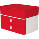 Han Suport cu 2 sertare + cutie ustensile HAN Allison Smart Box Plus - rosu cherry