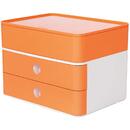 Suport cu 2 sertare + cutie ustensile HAN Allison Smart Box Plus - orange piersica