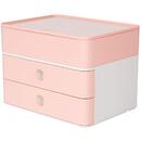 Han Suport cu 2 sertare + cutie ustensile HAN Allison Smart Box Plus - roz flamingo