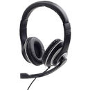 Gembird GEMBIRD MHS-03-BKWT Stereo headset with microphone black color with white ring