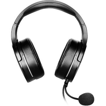Casti MSI IMMERSE GH20 Gaming Headset 'Black with Iconic Dragon Logo,