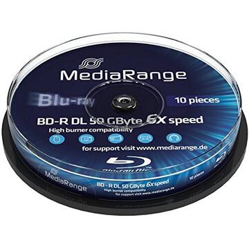 MediaRange BD-R DL 6x CB 50GB MediaR 10 pieces
