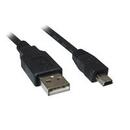 Sharkoon Sharkoon USB 2.0 A-B Mini black 0,5m