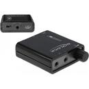 Delock DeLOCK portable stereo headphone amplifier with two outputs and bass boost