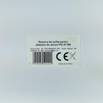 Testere alcoolemie Rezerva de suflat pentru detector de alcool PNI AT188