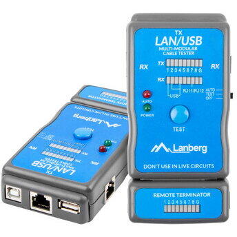 Lanberg NT-0403 network cable tester PoE tester Blue