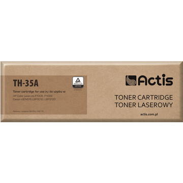 Actis TH-35A toner for HP printer; HP 35A CB435A, Canon CRG-712 replacement; Standard; 1500 pages; black