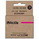 ACTIS Actis KB-123M ink for Brother printer; Brother LC123M/LC121M replacement; Standard; 10 ml; magenta