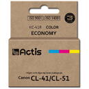 ACTIS Actis KC-41R ink for Canon printer; Canon CL-41/CL-51 replacement; Standard; 18 ml; color