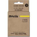 ACTIS Actis KC-551Y ink for Canon printer; Canon CLI-551Y replacement; Standard; 12 ml; yellow (with chip)