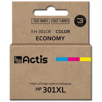 Actis KH-301CR ink for HP printer; HP 301XL CH564EE replacement; Standard; 21 ml; color