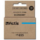 ACTIS Actis KH-655CR ink for HP printer; HP 655 CZ110AE replacement; Standard; 12 ml; cyan