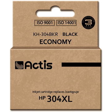 Actis KH-304BKR ink for HP printer; HP 304XL N9K08AE replacement; Premium; 15 ml; black