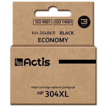 Actis KH-304BKR ink for HP printer; HP 304XL N9K08AE replacement; Premium; 15 ml; black