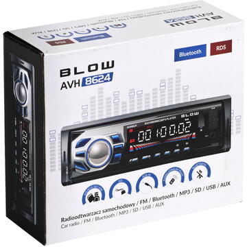 Sistem auto BLOW AVH-8624 radio Car Black