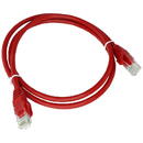 A-LAN Cablu patch-cord U/UTP PVC, 1 m, Rosu