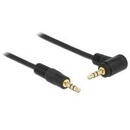 Delock Delock cable Audio 3.5mm male/male angled black 1.0m