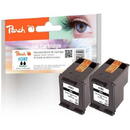 PEACH Peach ink double pack black PI300-653 (compatible with HP 302, F6U66A)