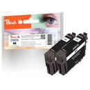 PEACH Peach ink double pack black PI200-837 (compatible with Epson 502XL)