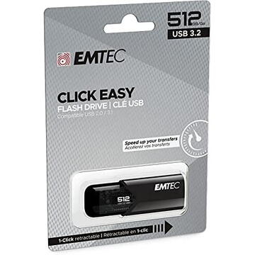 Memorie USB EMTEC 512GB B110 black USB 3.2