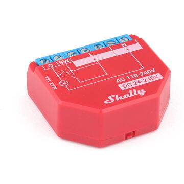 Shelly Plus 1PM, WLAN wireless switch with current meter, 1-channel, flush-mounted, actuator
