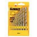 DeWalt Dewalt HSS-G Metal drill bit - set 10 pieces