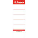 Esselte Etichete pentru biblioraft ESSELTE, interschimbabile, carton, 75 mm, 10 buc/set, alb