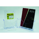 KEJEA Display plastic pentru brosuri, de birou/perete, 1 x A4-portrait, KEJEA - transparent