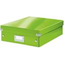 Cutie depozitare LEITZ WOW Click & Store Organizer, carton laminat, medie, verde