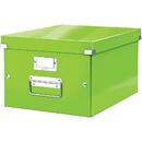 Cutie depozitare LEITZ WOW Click & Store, carton laminat, medie, verde