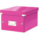 Leitz Cutie depozitare LEITZ WOW Click & Store, carton laminat, mica, roz