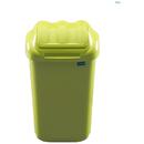 PLAFOR Cos plastic cu capac batant, pentru reciclare selectiva, capacitate 15l, PLAFOR Fala - verde