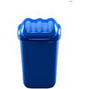 PLAFOR Cos plastic cu capac batant, pentru reciclare selectiva, capacitate 15l, PLAFOR Fala - albastru
