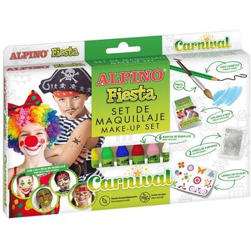 Articole pentru scoala Set ALPINO Fiesta - Carnival, 6 culori x 5gr. make up sticks