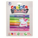 Vopsea pentru textile, rezistanta la spalare, 6 culori/blister, CARIOCA Fabric Paint - Neon