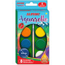 Alpino Acuarele 8 culori/cutie + 1 pensula gratis, Alpino