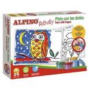 Alpino Cutie cu articole creative pentru copii, ALPINO Activity - Paint with the finger