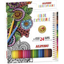 Alpino Creioane colorate, cutie carton, 24 culori/set, ALPINO Color Experience - Premium
