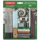 Set complet pentru schite DERWENT Academy, creioane grafit, blister, 19 buc/ set