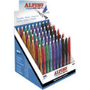 Alpino Display pixuri erasable, 0.7mm, 50 buc./display, ALPINO ReMaker II Soft - 8 culori asortate