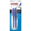 Alpino Pix erasable, 0.7mm, 2 buc./blister, ALPINO ReMaker II Soft - albastru